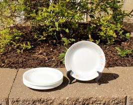 Set of 9 Corning Corelle Apricot Grove Bread &amp; Butter Dessert Plates 6 3/4&quot; - £18.00 GBP