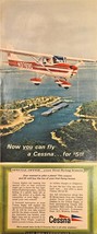 Cessna Airplane &quot;Now you can fly for $5&quot; -1967 Vintage Print Ad - $147.05 MXN