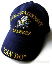 Usn Seabees Navy Seabee Can Do Embroidered Baseball Cap Hat - £9.55 GBP