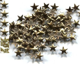 STARS Smooth Rhinestuds 8mm GOLD Color Hot Fix  iron on  2 Gross  288 Pieces - £4.64 GBP