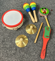 Melissa and Doug Mixed Lot of Musical Instruments Wood Maracas Shakers - £8.66 GBP