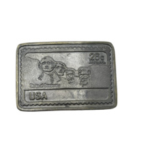 Vintage USA 26 Cent Poste Aérienne Stamp Collecteurs MT Rushmore Boucle Ceinture - $29.51