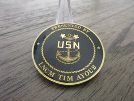 US Navy Legalman Master Chief Legalman LNCM Tim Ayoub Challenge Coin #145B - £14.82 GBP