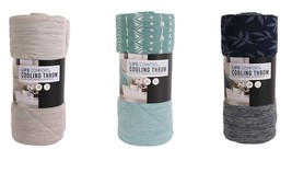 Life Comfort Reversible Cooling Throw, 60&quot; X 70&quot; Choice of Colors 1727177 - £39.27 GBP