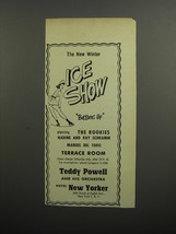 1952 Hotel New Yorker Ad - The new Winter Ice Show Bottoms Up - £14.54 GBP