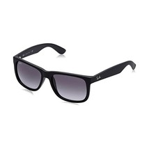 Ray-Ban RB4165 JustinWayfarer Sunglasses 51 mm, 601/8G Rubber Black (Gra... - $226.00