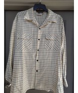 Vintage 90&#39;s Men&#39;s Flannel 100% Wool Shirt SZ XXL YALE TROUSER COLLECTION - £23.57 GBP