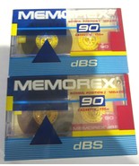 MEMOREX dBS Normal Position 90 Blank Cassette LOT OF 2 TAPES NEW SEALED - $9.99