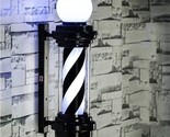 Miuxiu Barber Pole Black White Led Light, Traditional Barber Pole Outsid... - $89.93