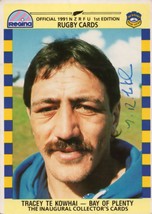 Tracey Te Kowhai Bay Of Plenty Team 1991 New Zealand Rugby Hand Signed Photo Ple - £6.31 GBP
