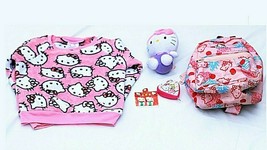 Hello Kitty Lot 5 items backpack, eraser, Easter Beanie baby ,speaker, sweater - £51.40 GBP