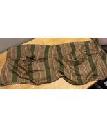 WAVERLY Classics Sweetwater Stripe Olive Green Amanda Curtain Valance 80... - $34.49 CAD