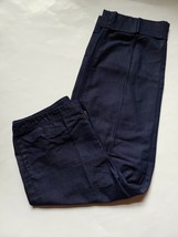 Liz Claiborne Lizwear Cropped Capri Pants Womens Size 10 Petite Blue Denim Look - £17.03 GBP