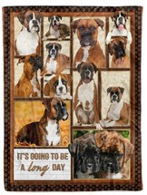 Funny Boxers Dog Blanket Cute Puppy Dogs Pet Love Sofa Blankets Christmas Gift - £46.76 GBP+