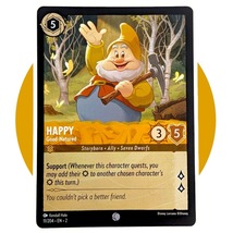 Rise of the Floodborn Disney Lorcana Card: Happy Good-Natured 11/204 - £1.50 GBP