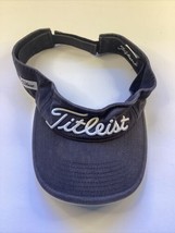 Titleist Golf Visor Hat Cap Blue White Adjustable Embroidered Mens - £7.07 GBP