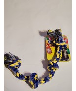 DOTS Fruit Scented Rope Toy For Dogs Play Toss Fetch Promotes Dental Health - £8.48 GBP