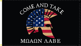 Molon Labe Come and Take it Patriotic USA Colors 3x5 FT Flag Banner Trum... - £15.72 GBP