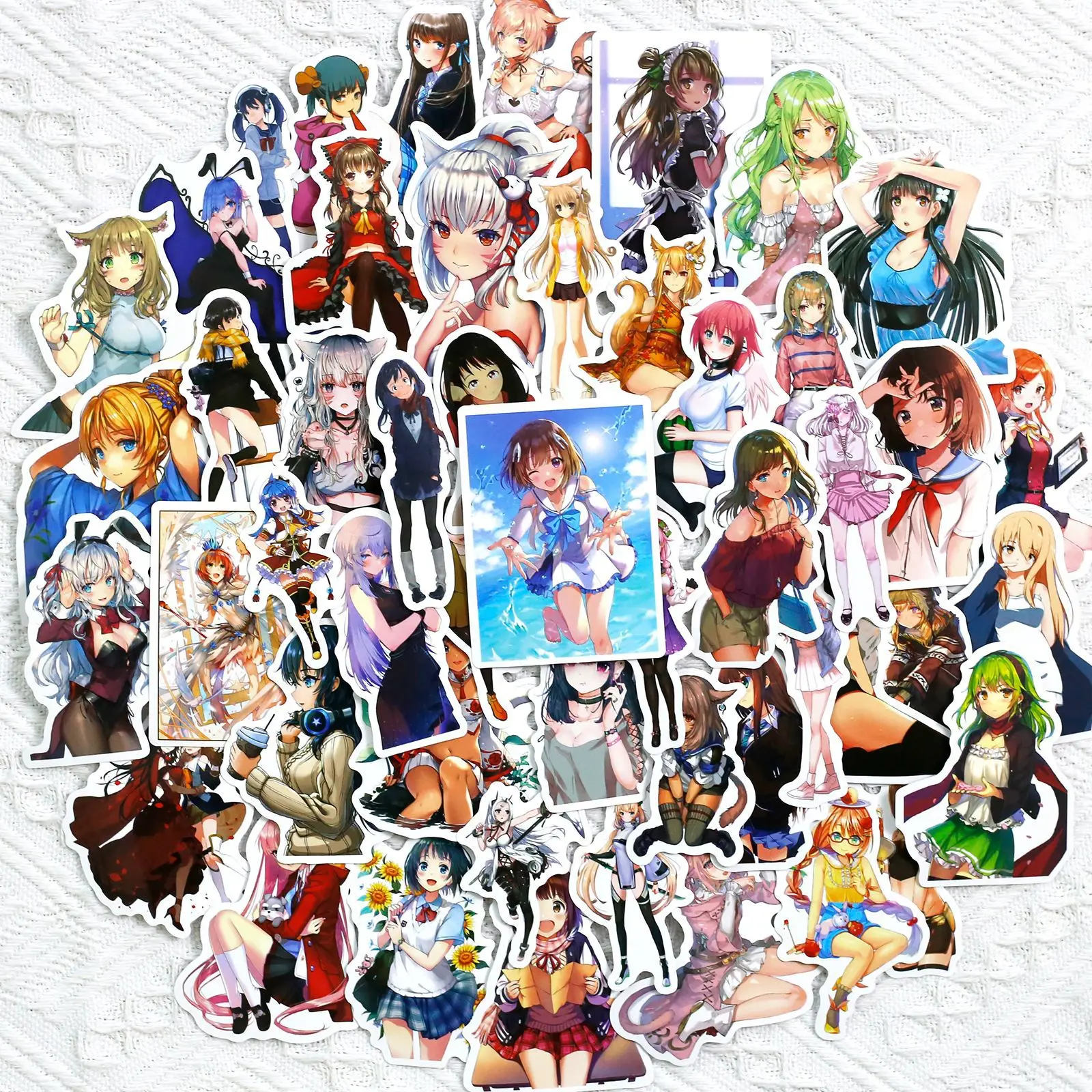 Play 10/30/50PCS Ay Anime Female Characters Stickers Kawaii Car Guitar Luggage S - £23.05 GBP