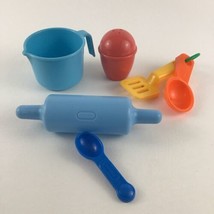 Little Tikes Vintage Pretend Play Food Baking Tools Rolling Pin Mixing Bowl 80s  - £23.32 GBP