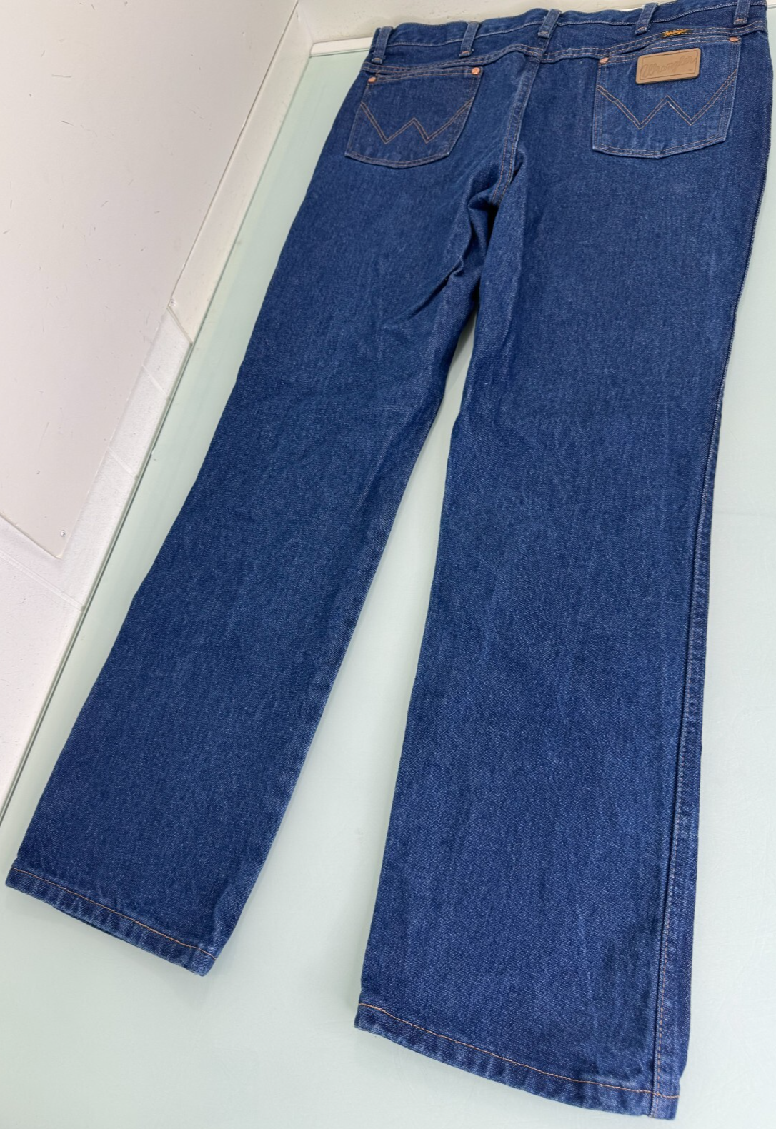 Wrangler Jeans Men 36X32 Cowboy Cut Slim Fit 936PWD Blue Cowboy Rodeo We... - £18.59 GBP