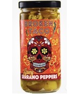 Broken Taco Spicy Serrano Peppers - Vegan - 8 oz-Amazing Flavor-NEW-SHIP... - $10.67 CAD