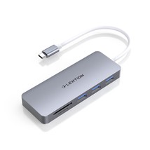 LENTION USB C Hub with 3 USB 3.0 &amp; SD/Micro SD Card Reader Compatible 2022-2016  - £29.94 GBP