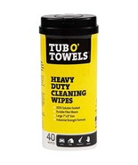 Tub O&#39; Towels TW40 Heavy-Duty 7&quot; x 8&quot; Size Multi-Surface Cleaning Wipes, 40 - $28.40 CAD
