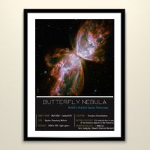 Printable Poster Of Real Astrophotography (Butterfly Nebula) Nasa&#39;s Hubble - £3.13 GBP