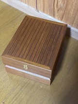 CORUM Brown wooden Koram Admirals Cup Watch Box Vintage - £98.36 GBP