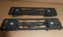 Lot of 2 Vintage S Scale American Flyer Metal Frame and Trucks - £17.40 GBP