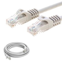 50Ft Cat6 Patch Cord Cable Ethernet Internet Network Lan Rj45 Utp Grey - £20.02 GBP