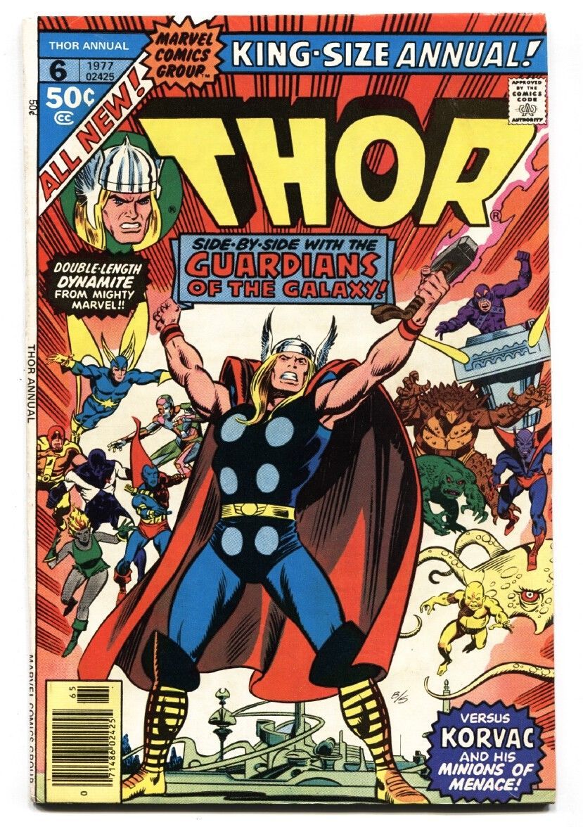THOR ANNUAL #6-Guardians of the Galaxy-comic book -MARVEL-High Grade VF- - £40.31 GBP