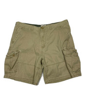 Faded Glory Men Size 40 (Measure 38x10) Beige Cargo Shorts Outdoor Casual - $10.38