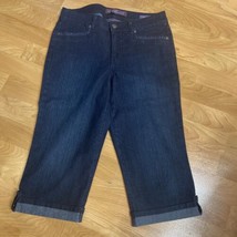 Gloria Vanderbilt Womens Size 6 Medium Wash Mid Rise Denim Jean skimmer shorts - £8.70 GBP
