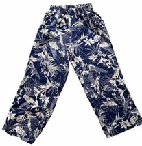 Panama Jack Women’s Small Blue Tropical Linen Blend Pants with Pockets - £29.75 GBP