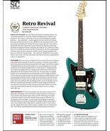 Fender American Original '60s Jazzmaster guitar review sound check article print - £3.31 GBP