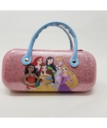 Disney Princesses Eye Glasses Case w Handles Ariel Belle Hard Glitter Bl... - £6.96 GBP