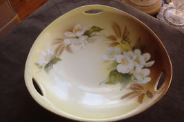 REINHOLD SCHLEGELMILCH - R.S.GERMANY-- c1910s, ANTIQUE 3 sides tray FLORAL - $46.52