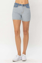 Judy Blue Full Size Color Block Denim Shorts - £39.14 GBP
