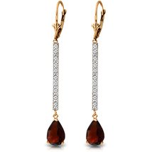 Galaxy Gold GG 14k Rose Gold Earrings with Diamonds and Garnets - £354.10 GBP+
