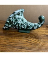 Italian M.N.Co Art Pottery Cornucopia Vase Planter MCM Glaze Italy Vtg G... - $57.30 CAD
