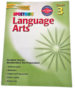 Spectrum Language Arts Grade 3 Updated and Revised Excellent Tool for Te... - $13.96