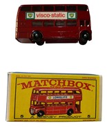 MATCHBOX LESNEY #5b London Bus - Rare BP Visco-Static Mint in Box - $7,342.06 MXN
