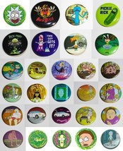 Rick And Morty Tv Series Button Set Of 28 Hot Properties You Choose Your Button - £1.56 GBP