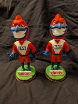 2 University of Massachsusetts Lowell Rowdy the River Hawk Bobbleheads - $19.99