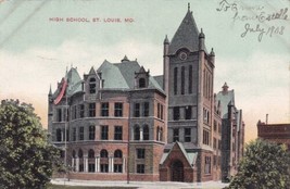 Central High School St. Louis Missouri MO 1908 Postcard D36 - £2.30 GBP