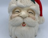 Vtg Santa Claus Cash Coin Bank 5.5&quot; Christmas Piggy Bank Holiday Decorat... - $14.50