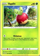 Pokémon TCG Applin Rebel Clash 021/192 Regular Common - £1.19 GBP