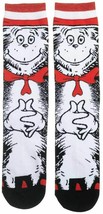 Dr. Seuss Cat in the Hat 360 Character Crew Novelty Socks 1 Pair Shoe Si... - £8.18 GBP
